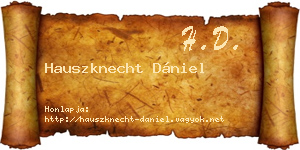 Hauszknecht Dániel névjegykártya